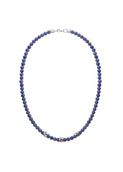 Naszyjnik męski lapis lazuli z beadsami etno style ze sklepu manoki.pl w kategorii Naszyjniki męskie - zdjęcie 126521870
