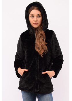 płaszcz damski czarny ze sklepu Royal Shop w kategorii Futra damskie - zdjęcie 126814381