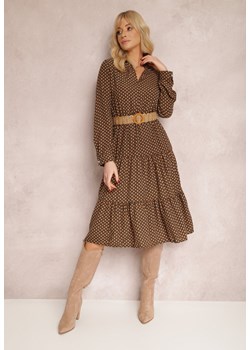 Ciemnozielona Sukienka Alemora ze sklepu Renee odzież w kategorii Sukienki - zdjęcie 126858684
