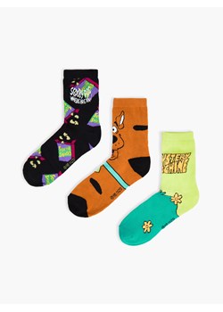 Cropp - 3 pack skarpetek Scooby Doo - wielobarwny ze sklepu Cropp w kategorii Skarpetki damskie - zdjęcie 126887630