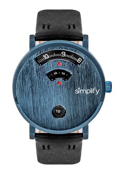 Zegarek kwarcowy "The 7000" w kolorze czarno-niebieskim ze sklepu Limango Polska w kategorii Zegarki - zdjęcie 126905080