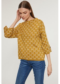 Wzorzysty sweter damski ze sklepu MONNARI w kategorii Swetry damskie - zdjęcie 127045621