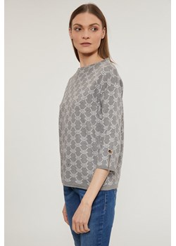 Wzorzysty sweter damski ze sklepu MONNARI w kategorii Swetry damskie - zdjęcie 127045634