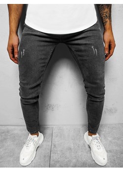 Spodnie jeansowe męskie grafitowe OZONEE E/1270SP ze sklepu ozonee.pl w kategorii Jeansy męskie - zdjęcie 127193481
