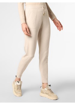 More & More Spodnie Kobiety Sztuczne włókno beżowy marmurkowy ze sklepu vangraaf w kategorii Spodnie damskie - zdjęcie 127194344