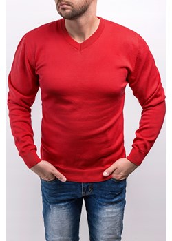 bluza /sweter męski 2200 - czerwony ze sklepu Risardi w kategorii Swetry męskie - zdjęcie 127216980