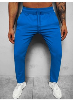 Spodnie dresowe męskie niebieskie b/18203022 ze sklepu ozonee.pl w kategorii Spodnie męskie - zdjęcie 127333683