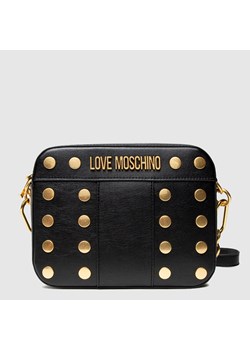 LOVE MOSCHINO -  Mała torebka ze złotymi nitami ze sklepu outfit.pl w kategorii Listonoszki - zdjęcie 127340181