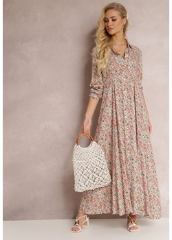 Jasnobeżowa Sukienka Kasea ze sklepu Renee odzież w kategorii Sukienki - zdjęcie 127372051