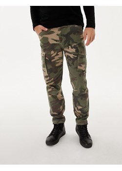Spodnie męskie Diverse w wojskowym stylu 