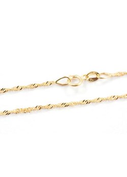 Złoty łańcuszek 585 36 cm splot singapur  1,07g ze sklepu LOVRIN w kategorii Łańcuszki - zdjęcie 127452412