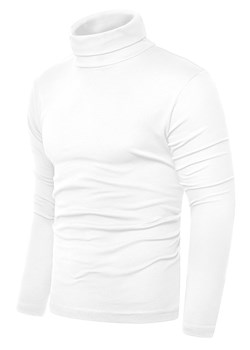 Bluza golf męski 5401a - biała ze sklepu Risardi w kategorii Swetry męskie - zdjęcie 127486144