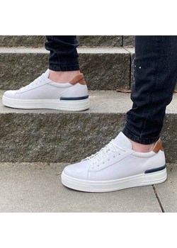 Białe Sneakersy GINO ze sklepu Domenoshoes w kategorii Trampki męskie - zdjęcie 127703684