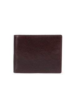 Ciemno-brązowy portfel męski EZIO ze sklepu Domenoshoes w kategorii Portfele męskie - zdjęcie 127706282