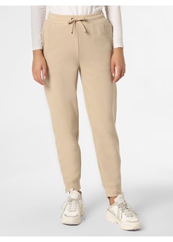 Calvin Klein - Damskie spodnie dresowe, beżowy ze sklepu vangraaf w kategorii Spodnie damskie - zdjęcie 127781384