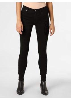 Armani Exchange Spodnie  Kobiety Bawełna czarny nadruk ze sklepu vangraaf w kategorii Spodnie damskie - zdjęcie 127781394