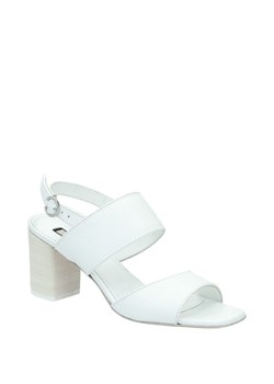Liu Jo Skórzane sandały na słupku CLARA 2 ze sklepu Gomez Fashion Store w kategorii Sandały damskie - zdjęcie 127867552