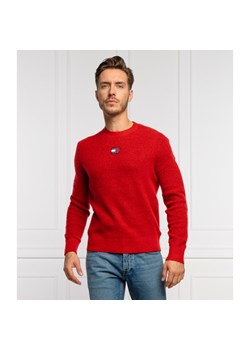 Sweter męski czerwony Tommy Jeans zimowy 