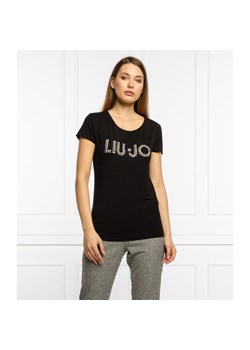 Liu Jo Rose T-shirt | Regular Fit ze sklepu Gomez Fashion Store w kategorii Bluzki damskie - zdjęcie 127924634