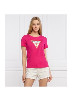 GUESS JEANS T-shirt ORIGINAL | Regular Fit ze sklepu Gomez Fashion Store w kategorii Bluzki damskie - zdjęcie 127943182