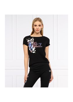 EA7 T-shirt | Regular Fit ze sklepu Gomez Fashion Store w kategorii Bluzki damskie - zdjęcie 127950633