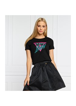 GUESS JEANS T-shirt | Regular Fit ze sklepu Gomez Fashion Store w kategorii Bluzki damskie - zdjęcie 127986772