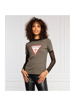 GUESS JEANS T-shirt ORIGINAL | Regular Fit ze sklepu Gomez Fashion Store w kategorii Bluzki damskie - zdjęcie 127997082