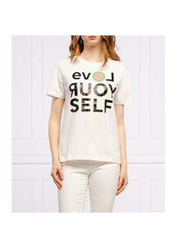 Desigual T-shirt LOVE YOUR SELF | Regular Fit ze sklepu Gomez Fashion Store w kategorii Bluzki damskie - zdjęcie 128008091