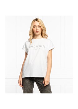 Balmain T-shirt | Regular Fit ze sklepu Gomez Fashion Store w kategorii Bluzki damskie - zdjęcie 128009684