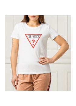 GUESS JEANS T-shirt BASIC TRIANGLE | Regular Fit ze sklepu Gomez Fashion Store w kategorii Bluzki damskie - zdjęcie 128009921