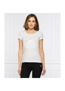 EA7 T-shirt | Slim Fit ze sklepu Gomez Fashion Store w kategorii Bluzki damskie - zdjęcie 128013161