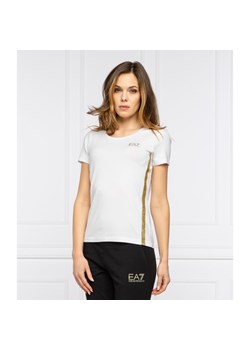 EA7 T-shirt | Slim Fit ze sklepu Gomez Fashion Store w kategorii Bluzki damskie - zdjęcie 128014551