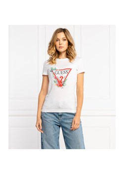GUESS JEANS T-shirt SS CN NORA TEE | Slim Fit ze sklepu Gomez Fashion Store w kategorii Bluzki damskie - zdjęcie 128016270