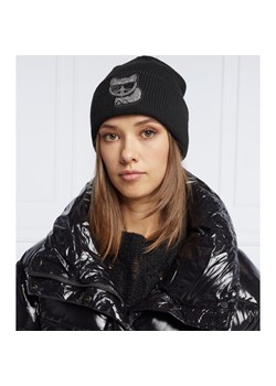 Karl Lagerfeld Czapka | z dodatkiem wełny i kaszmiru ze sklepu Gomez Fashion Store w kategorii Czapki zimowe damskie - zdjęcie 128062782