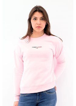 bluza damska tommy jeans dw0dw10495 różowa ze sklepu Royal Shop w kategorii Bluzy damskie - zdjęcie 128287164