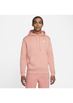 Bluza z kapturem Nike Sportswear Club Fleece - Pomarańczowy ze sklepu Nike poland w kategorii Bluzy męskie - zdjęcie 128308661