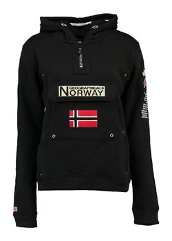 Bluza dziewczęca czarna Geographical Norway z haftem 