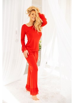 KOMPLET DIGUE wiskoza czerwony ze sklepu Świat Bielizny w kategorii Piżamy damskie - zdjęcie 128340942