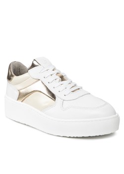 Tamaris buty sportowe damskie sneakersy białe z tworzywa sztucznego 