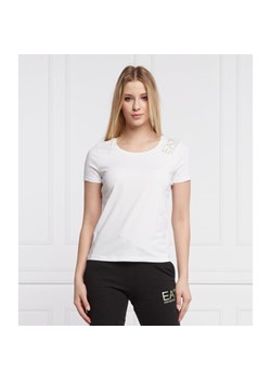 EA7 T-shirt | Regular Fit ze sklepu Gomez Fashion Store w kategorii Bluzki damskie - zdjęcie 128368890