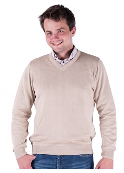 Bond serek - beż - M ze sklepu Swetry Lasota w kategorii Swetry męskie - zdjęcie 128864122