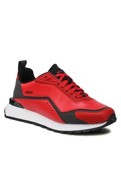 Buty sportowe męskie czerwone Hugo Boss sznurowane 