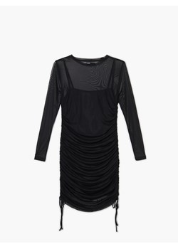 Cropp - Sukienka z marszczeniem - czarny ze sklepu Cropp w kategorii Sukienki - zdjęcie 129036624