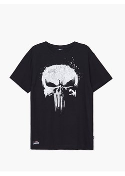 Cropp - Koszulka The Punisher - czarny ze sklepu Cropp w kategorii T-shirty męskie - zdjęcie 129036652