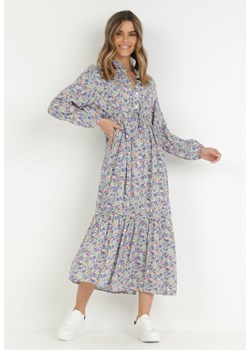 Fioletowa Sukienka Naeryne ze sklepu Born2be Odzież w kategorii Sukienki - zdjęcie 129037591