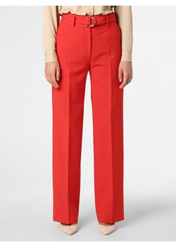 HUGO Spodnie Kobiety Sztuczne włókno czerwony jednolity ze sklepu vangraaf w kategorii Spodnie damskie - zdjęcie 129059784