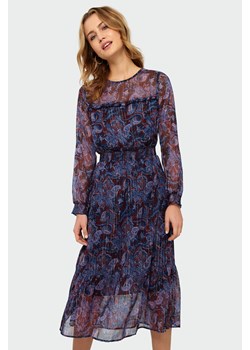 Klasyczna sukienka z gumką w talii ze sklepu Greenpoint.pl w kategorii Sukienki - zdjęcie 129198200