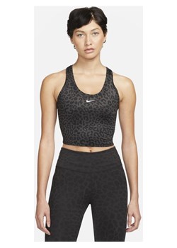 Damska koszulka bez rękawów z nadrukiem o dopasowanym kroju Nike Dri-FIT One - Szary ze sklepu Nike poland w kategorii Bluzki damskie - zdjęcie 129254913