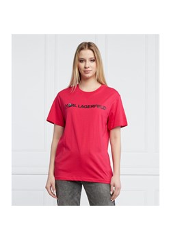 Karl Lagerfeld T-shirt | Regular Fit ze sklepu Gomez Fashion Store w kategorii Bluzki damskie - zdjęcie 129320394