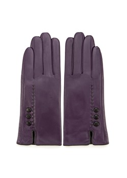 Damskie rękawiczki skórzane z przeszyciem z rzemyka ze sklepu WITTCHEN w kategorii Rękawiczki damskie - zdjęcie 129372313